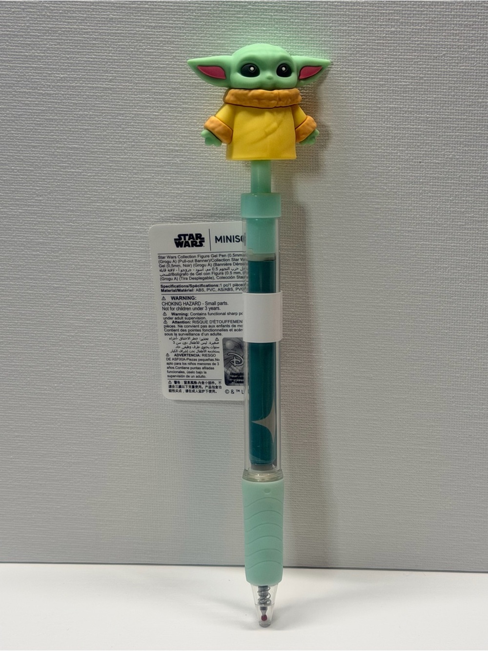Star Wars The Child (Grogu) Green & Yellow Novelty Gel Pen